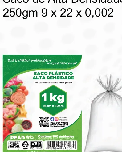 Saco de Alta Densidade 1kg
