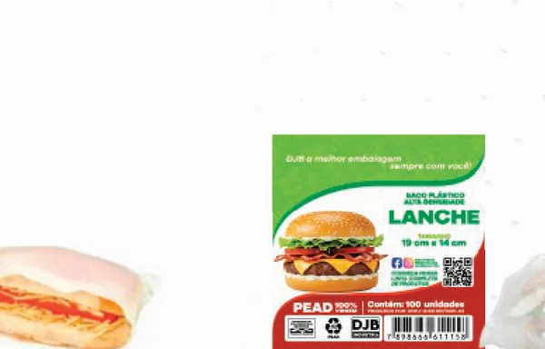 Saco de Alta Densidade Lanche