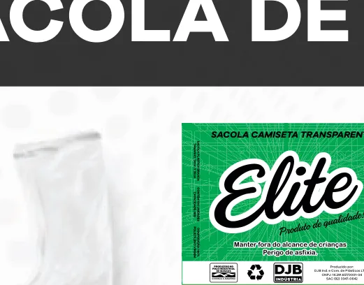 Sacola Branca Alta Densidade 2kg