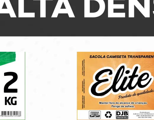Sacola Branca Alta Densidade 3kg