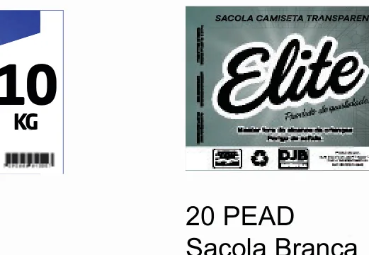 Sacola Branca Alta Densidade 15kg