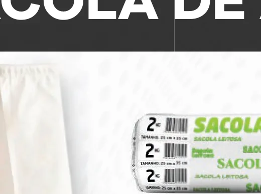 Sacola Leitosa Alta Densidade 2kg