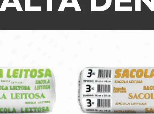 Sacola Leitosa Alta Densidade 3kg