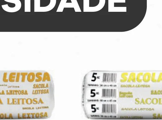 Sacola Leitosa Alta Densidade 5kg