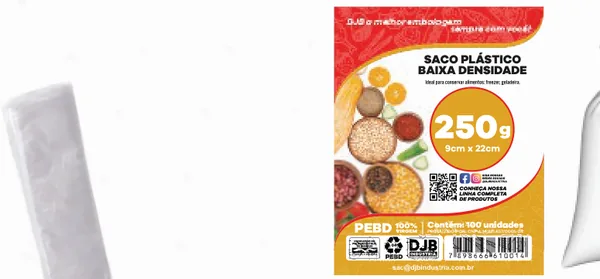 Saco de Baixa Densidade 250g