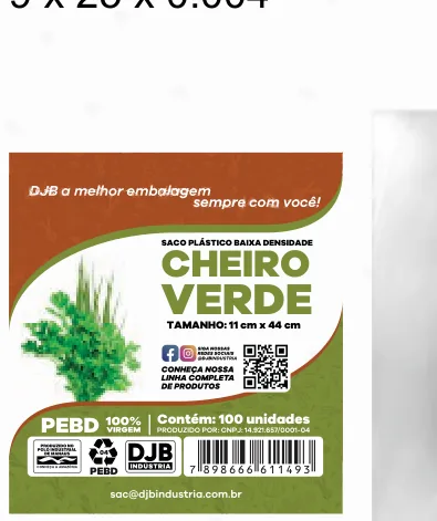 Saco de Baixa Densidade Cheiro Verde