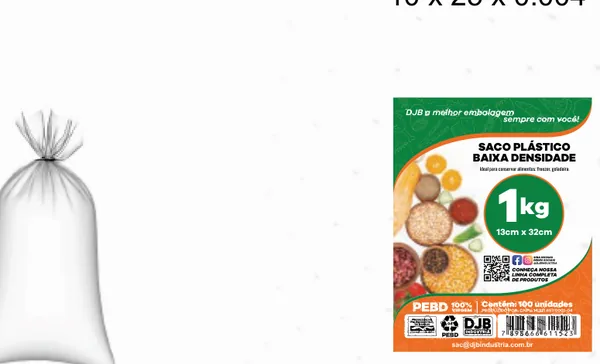 Saco de Baixa Densidade 1kg