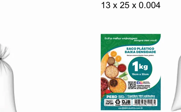 Saco de Baixa Densidade 1kg