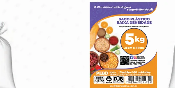 Saco de Baixa Densidade 5kg