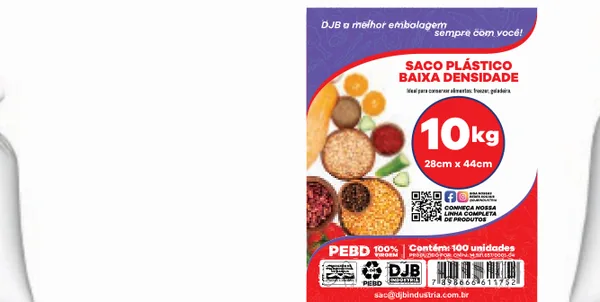 Saco de Baixa Densidade 10kg