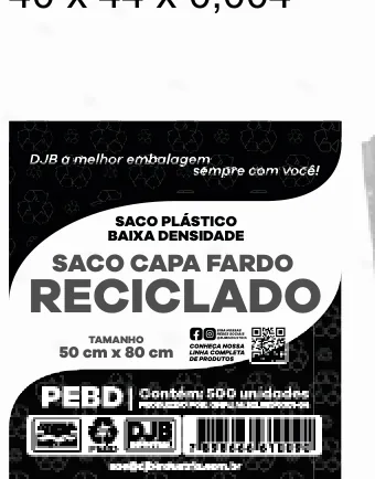 Saco Capa Fardo Reciclado